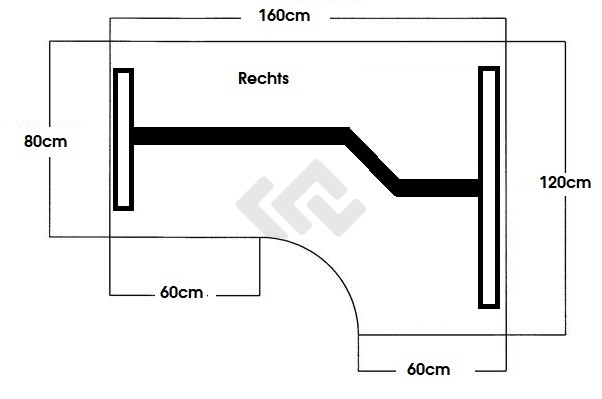 Zit/sta Wing Professional elektrisch 160x120 cm